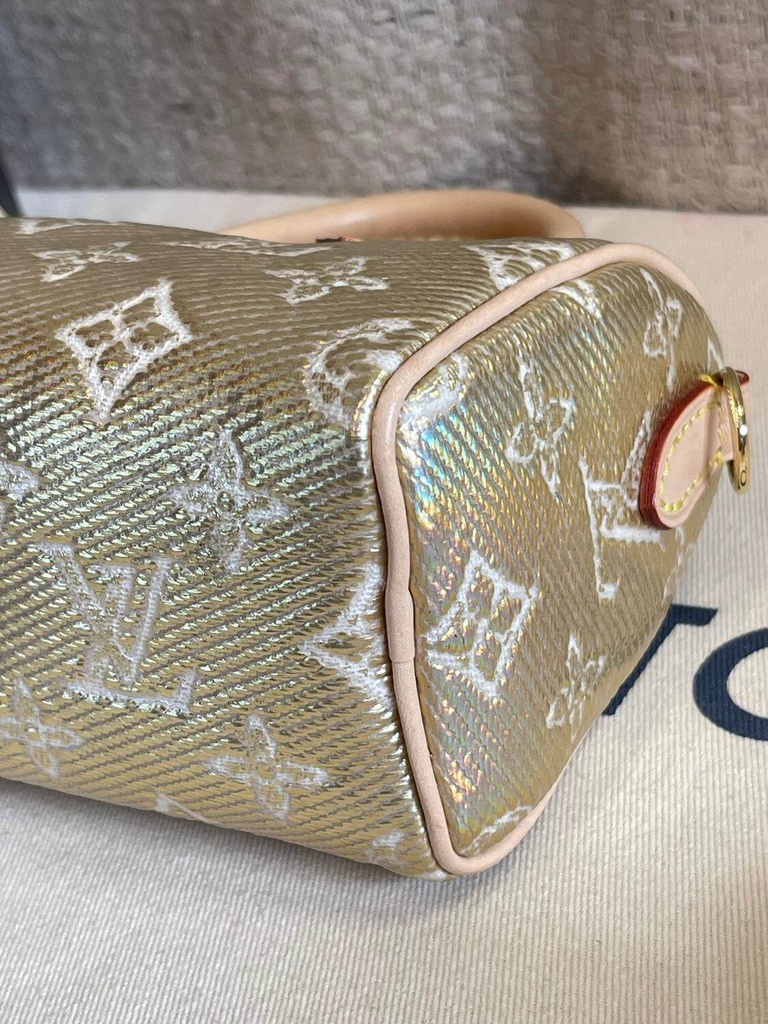 100% Original Louis Vuitton Nano Speedy Monoglam M82242
